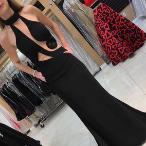 Black evening gown